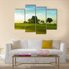 A beautiful golf course in Philippines during sunset Multi Panel Canvas Wall Art