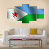 Illustration Djibouti Multi Panel Canvas Wall Art