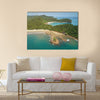 Aquawellness beach bay resort in Nicaragua aerial drone view Multi panel canvas wall art