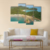 Aquawellness beach bay resort in Nicaragua aerial drone view Multi panel canvas wall art