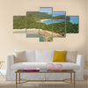 Aquawellness beach bay resort in Nicaragua aerial drone view Multi panel canvas wall art