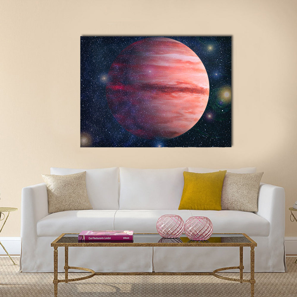 Planet - Elements of this Image Furnished by NASA Multi Panel Canvas Wall Art