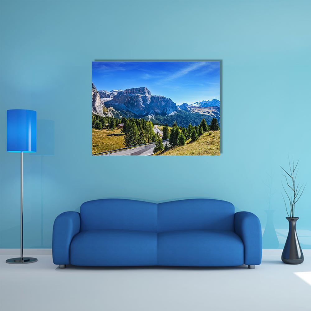 Bridge Of Dolomite Rocks Multi Panel Canvas Wall Art