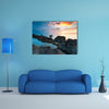 Beautiful sunset in Kota Kinabalu beach, Sabah Borneo, Malaysia multi panel canvas wall art