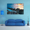 Beautiful sunset in Kota Kinabalu beach, Sabah Borneo, Malaysia multi panel canvas wall art