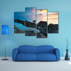 Beautiful sunset in Kota Kinabalu beach, Sabah Borneo, Malaysia multi panel canvas wall art