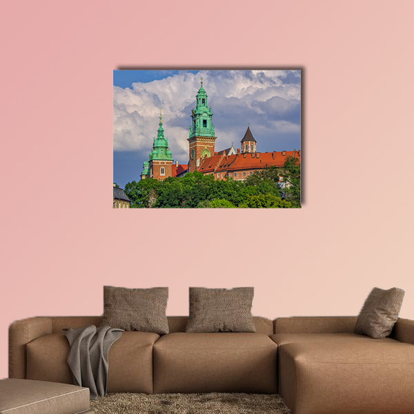 View of Wawel Cathedral Towers and museum building wall art