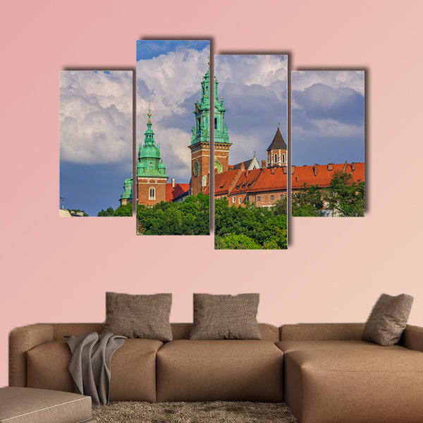 View of Wawel Cathedral Towers and museum building wall art