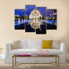 Saint Sava temple with fountain, Serbia Multi panel canvas wall art