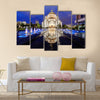 Saint Sava temple with fountain, Serbia Multi panel canvas wall art