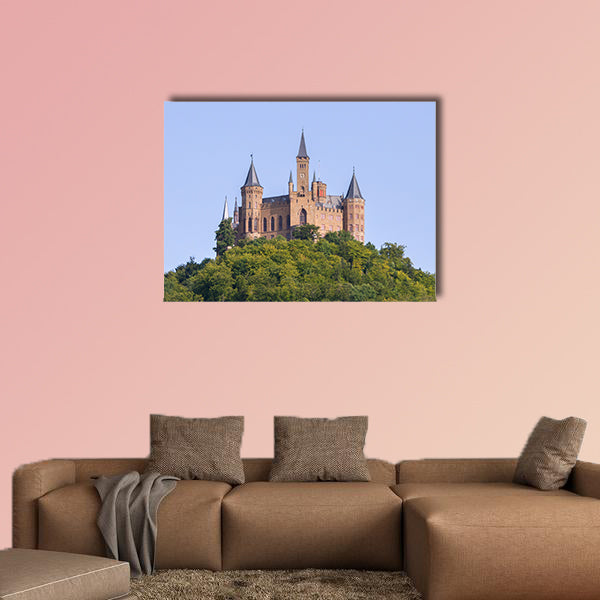 Aerial view of famous Hohenzollern Castle, Baden-Wurttemberg, wall art