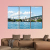 Lake Zurich with city view at daytime in summer multi panel canvas wall art