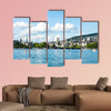 Lake Zurich with city view at daytime in summer multi panel canvas wall art