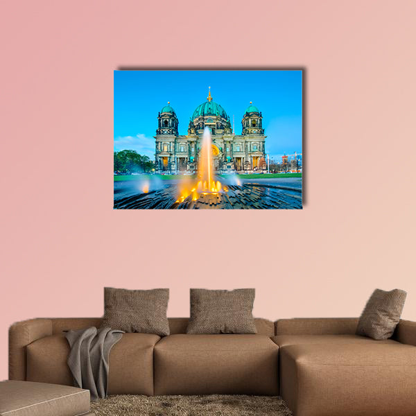 Night at Berlin Cathedral or Berliner Dom in Berlin City, Germany wall art