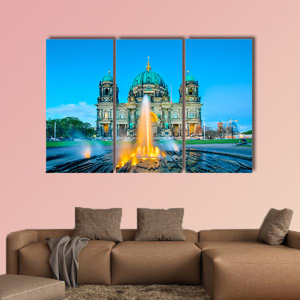 Night at Berlin Cathedral or Berliner Dom in Berlin City, Germany wall art
