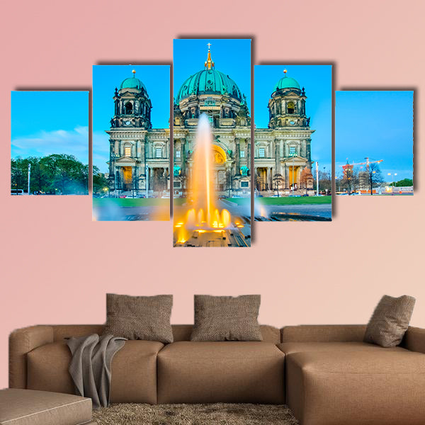 Night at Berlin Cathedral or Berliner Dom in Berlin City, Germany wall art