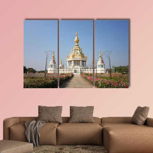 Buddhist Church of Wat Thung Millionaire in Khon Kaen province,Holy places in Thailand multi panel canvas wall art