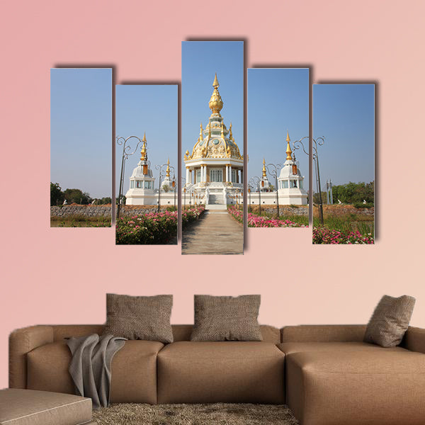 Buddhist Church of Wat Thung Millionaire in Khon Kaen province,Holy places in Thailand multi panel canvas wall art