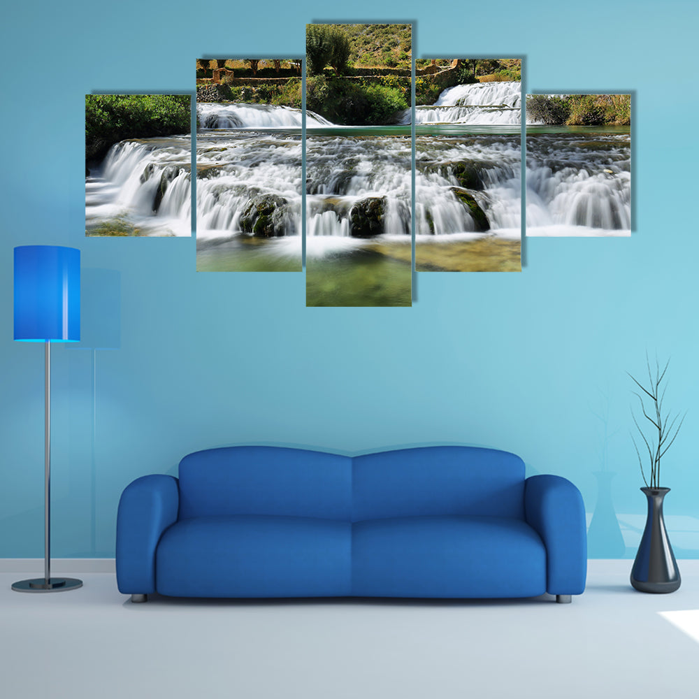 The Huancaya village, "Reserva paisajstica Nor Yauyos-Cochas" Peru Multi Panel Canvas Wall Art