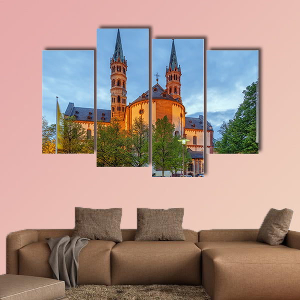 Wurzburg Cathedral in Germany, multi panel canvas wall art