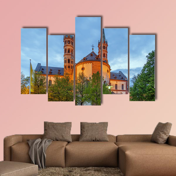 Wurzburg Cathedral in Germany, multi panel canvas wall art