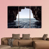 Cave of the Arches in the cove of Moraig multi panel canvas wall art