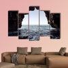 Cave of the Arches in the cove of Moraig multi panel canvas wall art