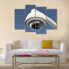 High tech overhead security camera with a gradient blue sky Multi panel canvas wall art