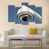 High tech overhead security camera with a gradient blue sky Multi panel canvas wall art