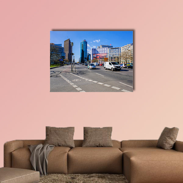 Potsdamer Platz in the afternoon multi panel canvas wall art