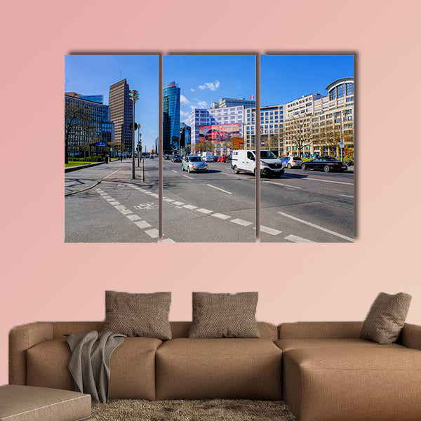 Potsdamer Platz in the afternoon multi panel canvas wall art