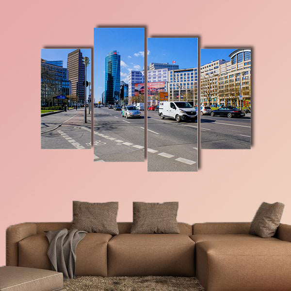 Potsdamer Platz in the afternoon multi panel canvas wall art
