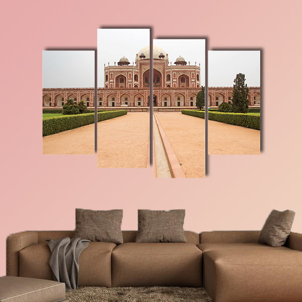 Humayun's Tomb in Delhi, India multi panel canvas wall art