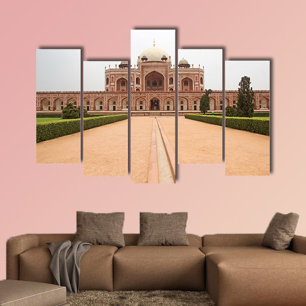 Humayun's Tomb in Delhi, India multi panel canvas wall art