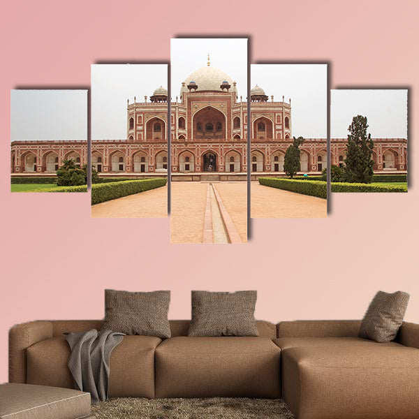 Humayun's Tomb in Delhi, India multi panel canvas wall art