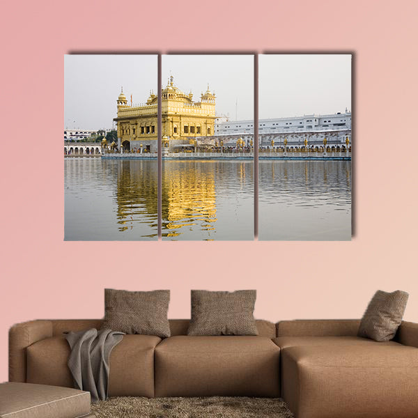 Harimandir Sahib swarn mandir or golden temple, Amritsar, Punjab, India multi panel canvas wall art