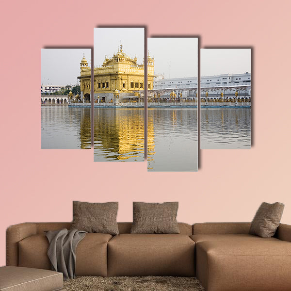 Harimandir Sahib swarn mandir or golden temple, Amritsar, Punjab, India multi panel canvas wall art