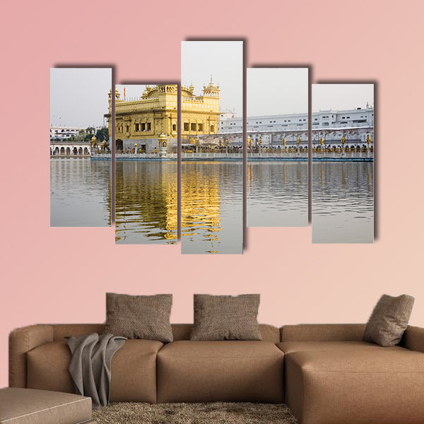 Harimandir Sahib swarn mandir or golden temple, Amritsar, Punjab, India multi panel canvas wall art