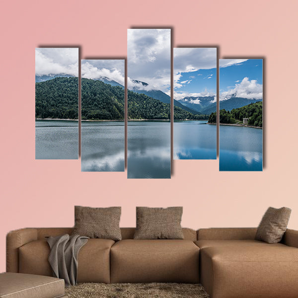 The mountain lake Sylvenstein Lake in Bavaria, Germany wall art