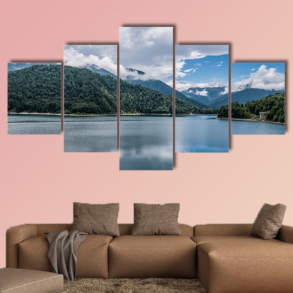 The mountain lake Sylvenstein Lake in Bavaria, Germany wall art