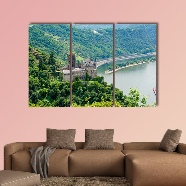 Katz Castle at Rhine Valley (Rhine Gorge) near St Goarshausen wall art