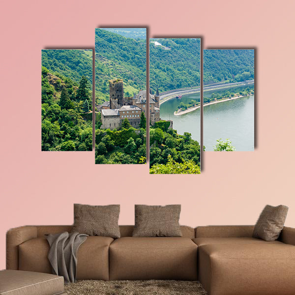  Katz Castle at Rhine Valley (Rhine Gorge) near St Goarshausen wall art