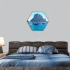 Picturesque view of the mysterious island, Spain hexagonal canvas wall art