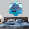 Picturesque view of the mysterious island, Spain hexagonal canvas wall art