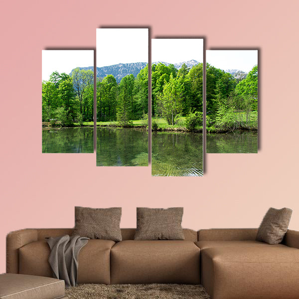 Bavaria, Palace garden of Linderhof Castle in Germany canvas wall art