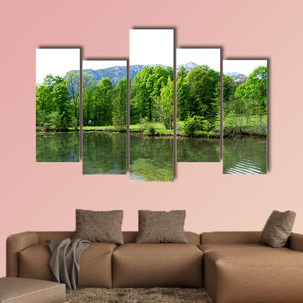 Bavaria, Palace garden of Linderhof Castle in Germany canvas wall art