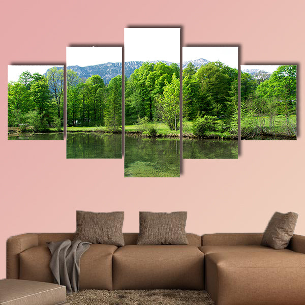 Bavaria, Palace garden of Linderhof Castle in Germany canvas wall art