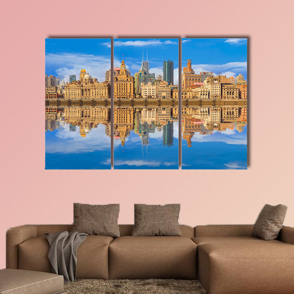 Shanghai Bund multi panel canvas wall art