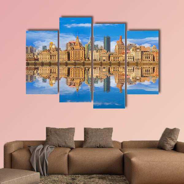 Shanghai Bund multi panel canvas wall art