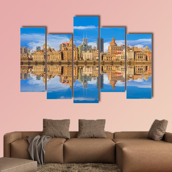 Shanghai Bund multi panel canvas wall art